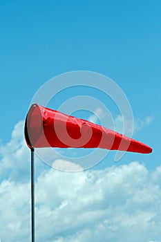 Windsock and sky photo