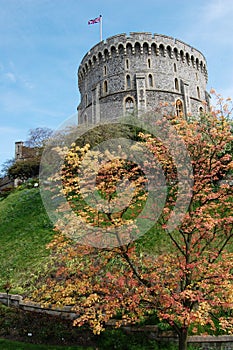 Windsor Castle during autumn