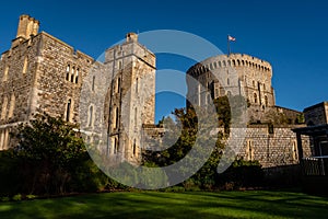 Windsor Castle on a clear day in the English county of Berkshire