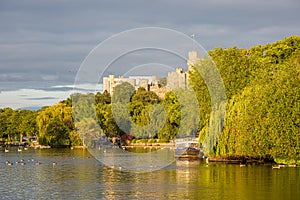 Windsor Castle overlooking the River Thames, England