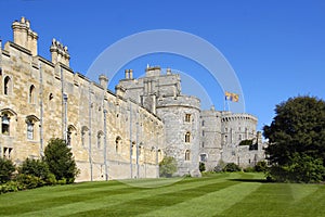 Windsor Castle With The Royal Standard Flag Flying