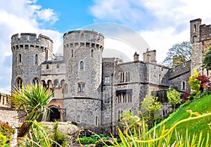 Windsor castle in spring, London suburbs, UK