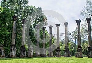 Windsor Ruins near Port Gibson, Mississippi photo
