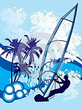 Windsurf background photo