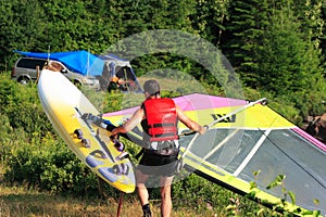 Windsurf and camping