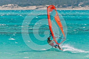 Windsurf in the lagoon