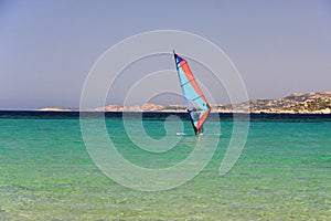 Windsurf in mediterranean sea