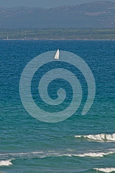 Windsurf in the Mediterranean sea