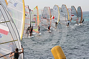 Windsurf start regatta