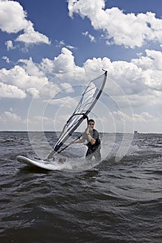 Windsurfer body drag