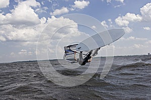 Windsurfer flipping