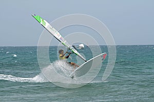 Windsurfer Iballa Ruano Moreno in Competition PWA