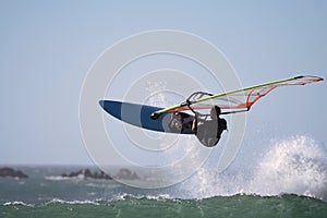 Windsurfer jump photo