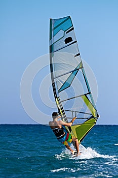 Windsurfer passing by