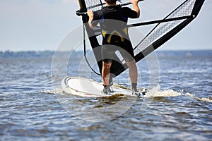 Windsurfer passing by