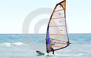 Windsurfer on the sea