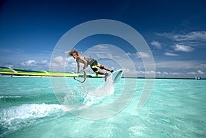 Windsurfing on Bonaire 2.