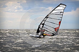 Windsurfing event in Baltic sea