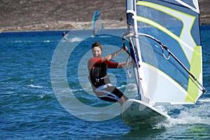 Windsurfing on the move