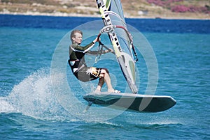 Windsurfing on the move