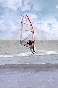 Windsurfing in a storm