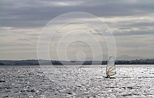 Windsurfing on Strangford Lough. 1