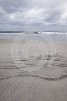 Windswept beach on Lofoten Islands Norway