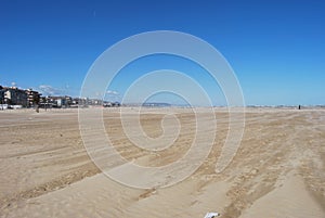 The windswept beach of Pescara