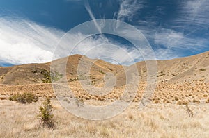 Windswept plains of Lindis Pass