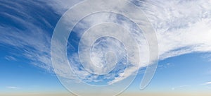 Windswept vector clouds panorama