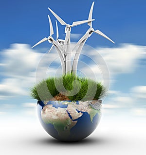 Windturbine and Earth