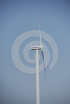 Windturbine at sunny day