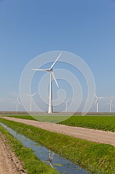 Windturbines producing alternative energy