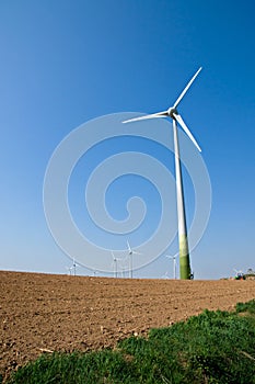 Windwheel and a barren field