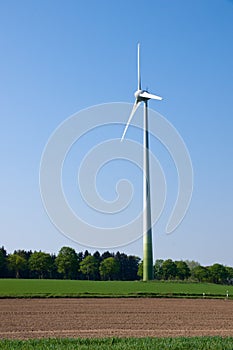 Windwheel in the fields