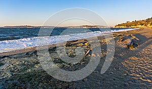 Windy Alki Beach