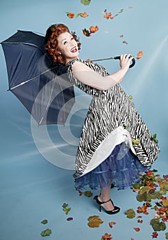 Windy Pinup Girl