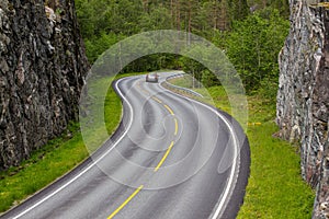 Windy road photo