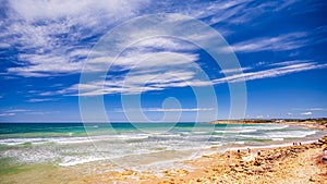 Windy Torquay Beach, Great Ocean Road, Melbourne