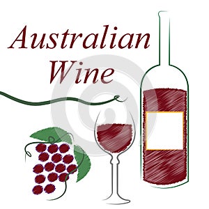 Wine Australian Shows Alcoholic Drink And Winetasting