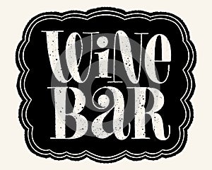 Wine Bar Hand Lettering