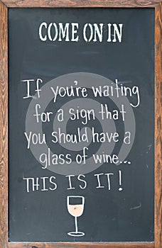 Wine bar sign to lure you in