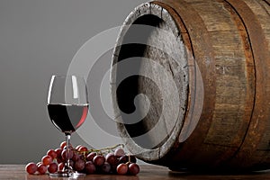 Wine with barrel