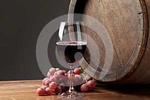 Wine with barrel
