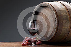 Wine with barrel