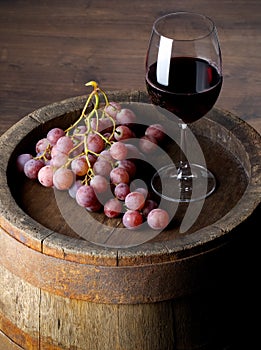 Wine with barrel