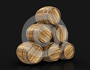 Wine barrel (clipping path included)