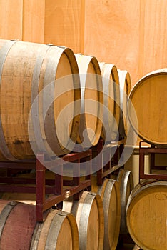 Wine barrel rack