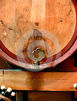 Wine Barrel and Tap