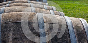 Wine barrel texture